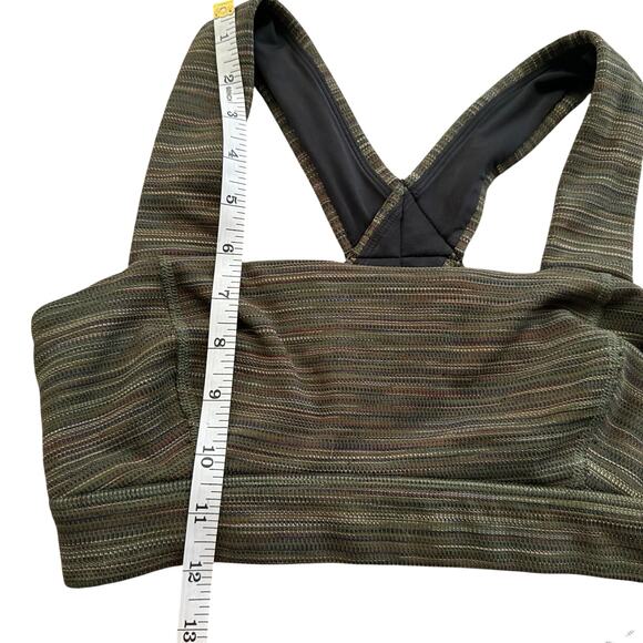 Free people bra olive sz S wide straps no pads lightweight activewear - Picture 8 of 9
